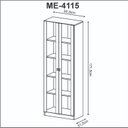 Ver imagem 6 de Kit 2 Armários para Escritório 2 Portas ME4115 e ME4105 Tecno Mobili