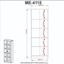Ver mais imagens de Kit 2 Armários para Escritório 2 Portas ME4115 e ME4105 Tecno Mobili