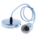 Ver imagem 4 de 05 Kit Lustre Pendente Cromado Vintage Retrô Edison+ 05 Lâmpada Led Bulbo E27 9w