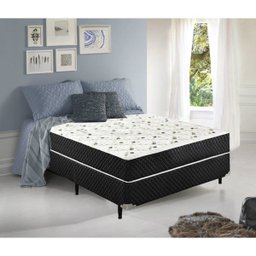 Cama Box Conjugado Viúva SP Móveis Molas Ensacadas - 44x128x188cm - 4