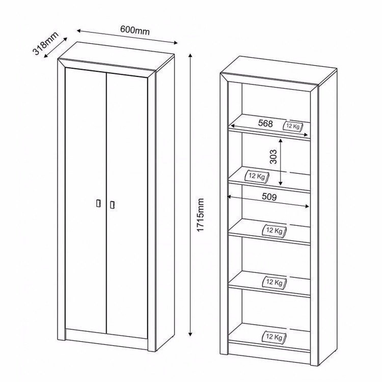 Kit 3 Armários para Escritório 2 Portas ME4105 Tecno Mobili Espresso Móveis - 3