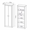 Ver imagem 2 de Kit 3 Armários para Escritório 2 Portas ME4105 Tecno Mobili Espresso Móveis