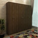 Ver imagem 1 de Kit 3 Armários para Escritório 2 Portas ME4105 Tecno Mobili Espresso Móveis