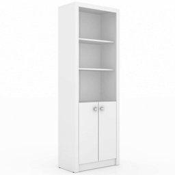 Kit 3 Armários para Escritório Aberto 2 Portas e 3 Prateleiras ME4110 Espresso Móveis - 2
