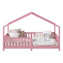 Ver imagem 3 de Cama Montessoriana Madeira Maciça Casa com Estrado Lisan Rosa