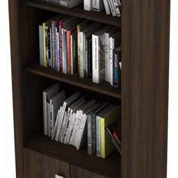 Kit 3 Armários para Escritório Aberto 2 Portas e 3 Prateleiras ME4110 Espresso Móveis - 6