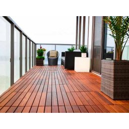 Deck Modular 50x50cm de Madeira Itaúba (01 Peça com 05 Ripas) - 3