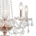 Ver imagem 3 de Pendente Tyene Rose Gold e Transparente (d)54cm (a)63cm 5xe14 200w - Jf305