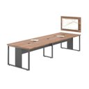 Ver imagem 1 de Conjunto para Escitório Madrid Noce Preto