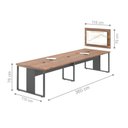 Ver imagem 4 de Conjunto para Escitório Madrid Noce Preto