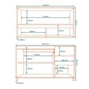 Ver imagem 3 de Armario Aereo e Balcao Pia 120 Cm Vera Marrocos Off White Mxm