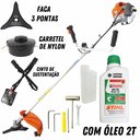 Ver mais imagens de Roçadeira Para Jardinagem Vulcan VR430P 2T com Lâmina 3 Pontas + Óleo 2 Tempos Stihl 500ml