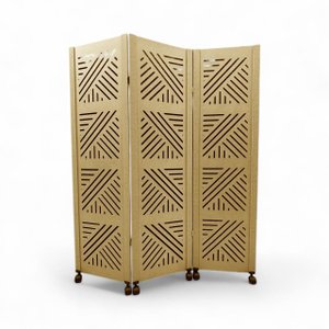 Biombo Dubai 3 Divisórias com 6 Rodinhas