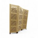 Ver imagem 2 de Biombo Dubai 3 Divisórias com 6 Rodinhas