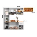 Ver imagem 3 de Cozinha Suspensa 6 Portas 1 Gaveta Becca