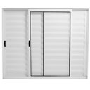 Ver imagem 2 de Jlt Veneziana 3 Folhas sem Grade Vidro Liso Branco - Economica - 100x150 (0407)