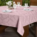 Ver imagem 2 de Toalha de Mesa Jantar 6 Lugares Jacquard 2,10x1,40m Rosê