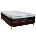 Ver imagem 1 de Cama Box Casal: Colchão Molas Luckspuma MasterPocket Ensacadas Lucksfaction Viscoelástico + Base CRC