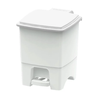 Cesto de Lixo Quadrado com Pedal 14 Litros Plástico Branco:branco - 2