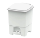 Ver imagem 2 de Cesto de Lixo Quadrado com Pedal 14 Litros Plástico Branco:branco