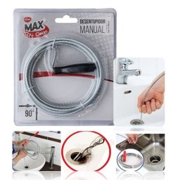 Desentupidor Manual Aço Inox 3m Pia Cozinha Ralo Lavanderia - 1