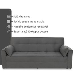 Sofá Cama Hidra 2,23m  - 5