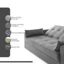 Ver imagem 4 de Sofá Cama Hidra 2,23m