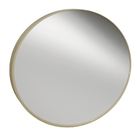 Espelho Redondo 39,5cm Perfil Champagne - 15067 - Cris-metal Espelho Redondo 39,5cm Perfil Champagne