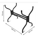 Ver imagem 2 de Base Retangular P/Mesa Vidro Pedra Madeira Texturizado