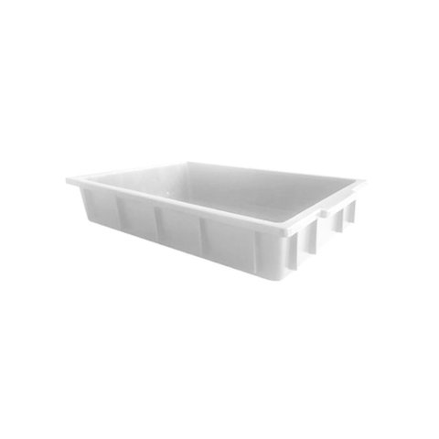 Caixa Retangular Plástica Branca 41x29x7 Cm 7 Litros 229n Dtr