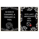 Ver imagem 1 de Kit 2 Placas MDF Eu Sou o Caminho Jesus Cristão Amor FE11