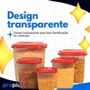 Ver imagem 2 de Porta Mantimento Conjunto De Potes Marmita Condimentos Feijão Arroz Café Açúcar Farinha Dispenser Mu