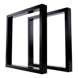 Pé De Mesa Estilo Industrial Metalon 50×30 2und - 2