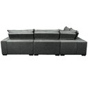 Ver imagem 4 de Sofa de Canto Retrátil e Reclinável com Molas Cama Inbox Oklahoma 3,65x2,51 ou 2,51x3,65 Cinza