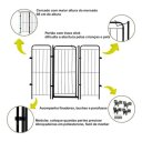 Ver imagem 3 de Cercado Dobrável 98cm Portão com 2 Módulos Ideal para Pets e Crianças