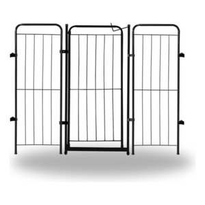 Cercado Dobrável 98cm Portão com 2 Módulos Ideal para Pets e Crianças