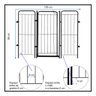 Cercado Dobrável 98cm Portão com 2 Módulos Ideal para Pets e Crianças - 4