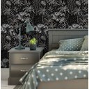 Ver imagem 2 de Papel de Parede Temático Palmeiras Monocromáticas- 2,50x0,5m