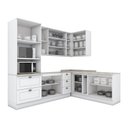 Ver imagem 4 de Cozinha Completa Modulada 7 Peças com Balcão e Tampo para Cooktop Emily Branco/HP