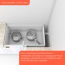 Cozinha Completa 7 Peças com Balcão e Tampo para Cooktop Emily - 16