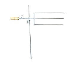 Espeto Para Fogo De Chão Giratório Reforçado 69 cm - 1