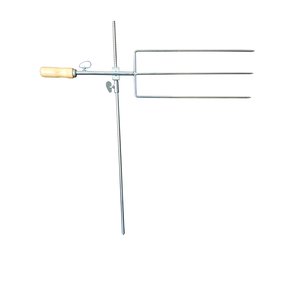 Espeto Para Fogo De Chão Giratório Reforçado 69 cm