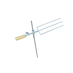 Espeto Para Fogo De Chão Giratório Reforçado 69 cm - 2