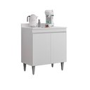 Ver imagem 2 de Conjunto Balcão de Cozinha com Tampo Papin Mdp/bp Branco G96 - Gran Belo