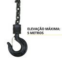 Ver imagem 2 de Talha Manual 1 Tonelada 1000 Kg com Corrente 5 Metros Elevação