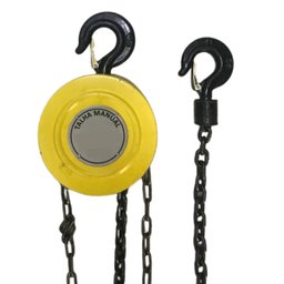 Talha Manual 1 Tonelada 1000 Kg com Corrente 5 Metros Elevação - 5
