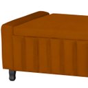 Ver imagem 2 de Calçadeira Baú Casal King Size Estofada Alicia Veludo