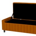 Ver imagem 4 de Calçadeira Baú Casal King Size Estofada Alicia Veludo