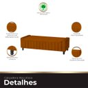 Ver imagem 6 de Calçadeira Baú Casal King Size Estofada Alicia Veludo