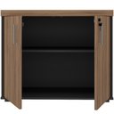 Ver imagem 6 de Balcão para Escritório com Chave Office Multiuso Atria Executiva A02 Nogal Preto - Lyam Decor